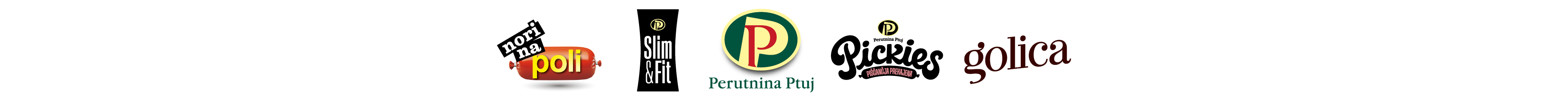Različni izdelki iz perutnine, vključno s klobasami, narezki in piščančjimi izdelki.