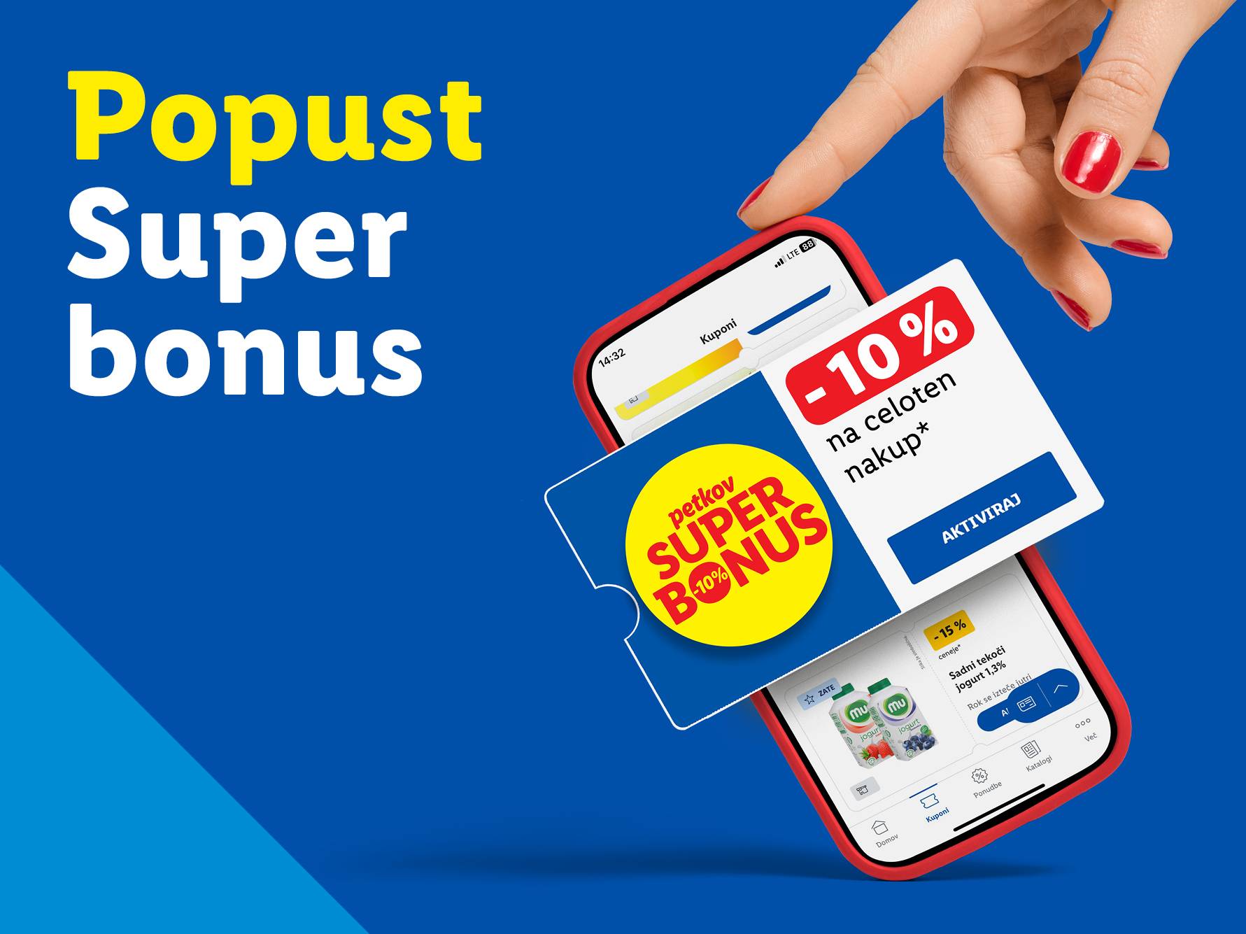 Petkov Super Bonus kupon: -10% popusta in ponudbe za jogurte.